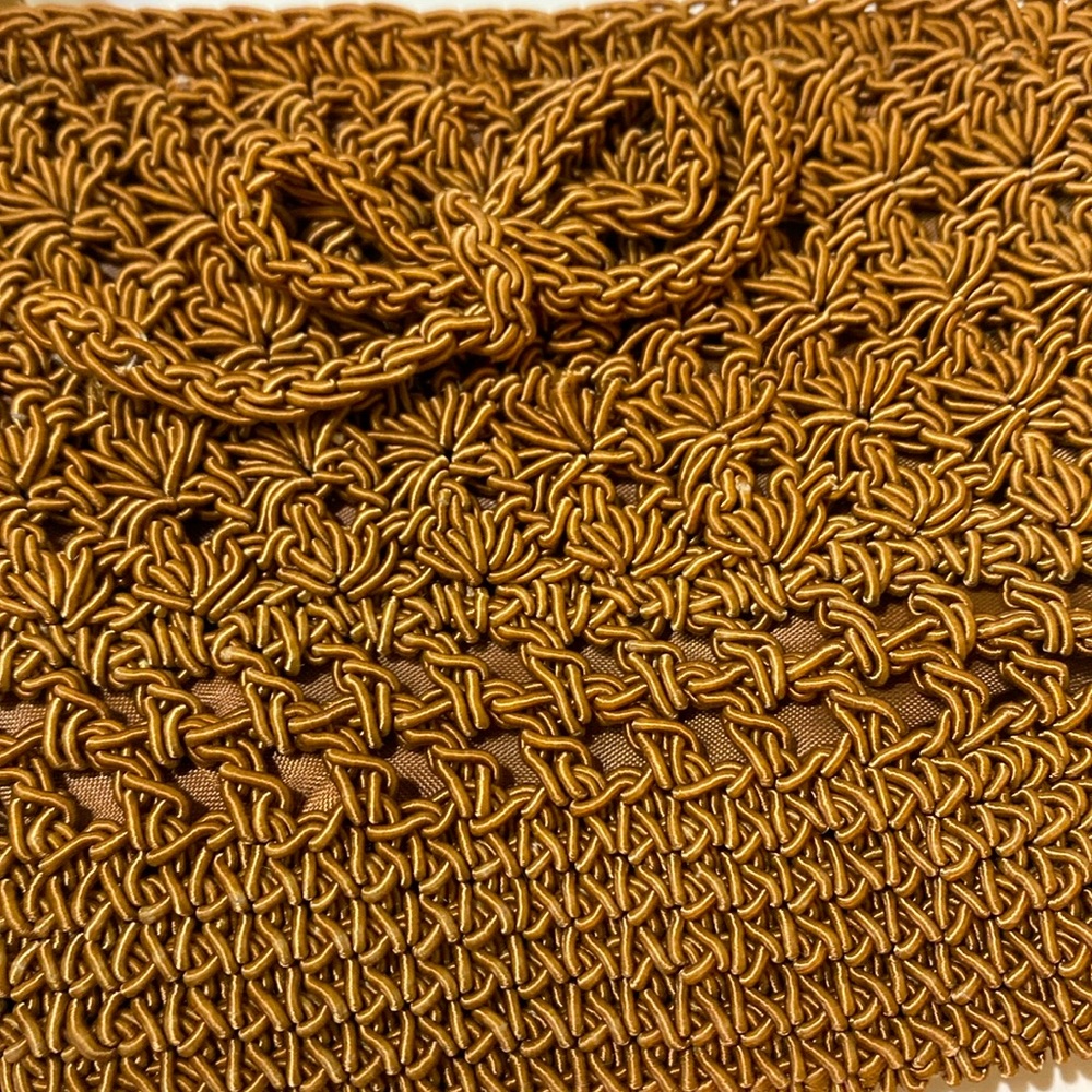 Small Three Dimensional Flower Textured Handwoven… - image 3